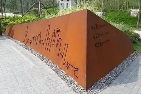 行唐耐候钢挡土墙